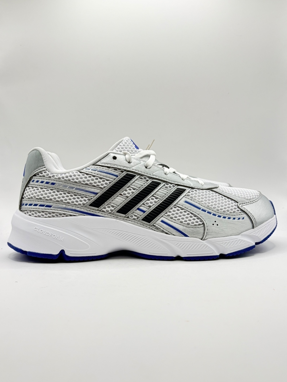 Adidas Technochaos 2000 White Black Silver Blue Men's 10 Running Shoes New